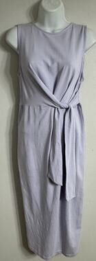 ASOS Maternity Dress Women’s Size 4 Lilac Sleeveless Knee Length V Neck Back NEW